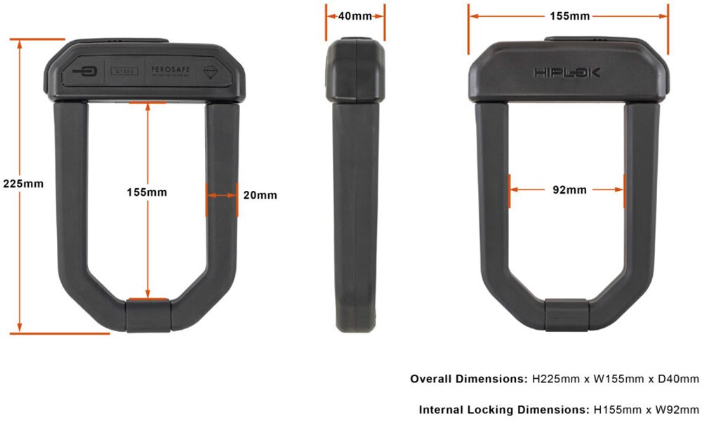 Hiplok D1000 - Serratura a U